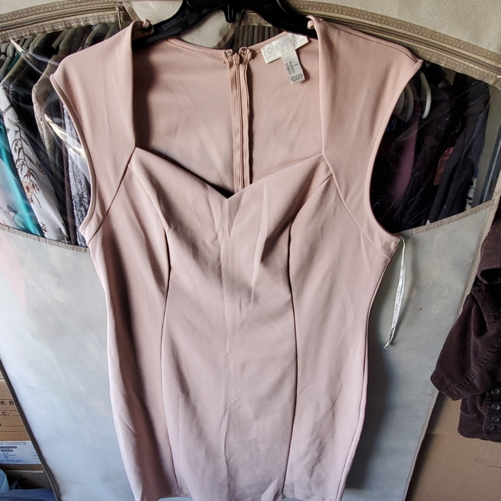 Blush bodycon dress